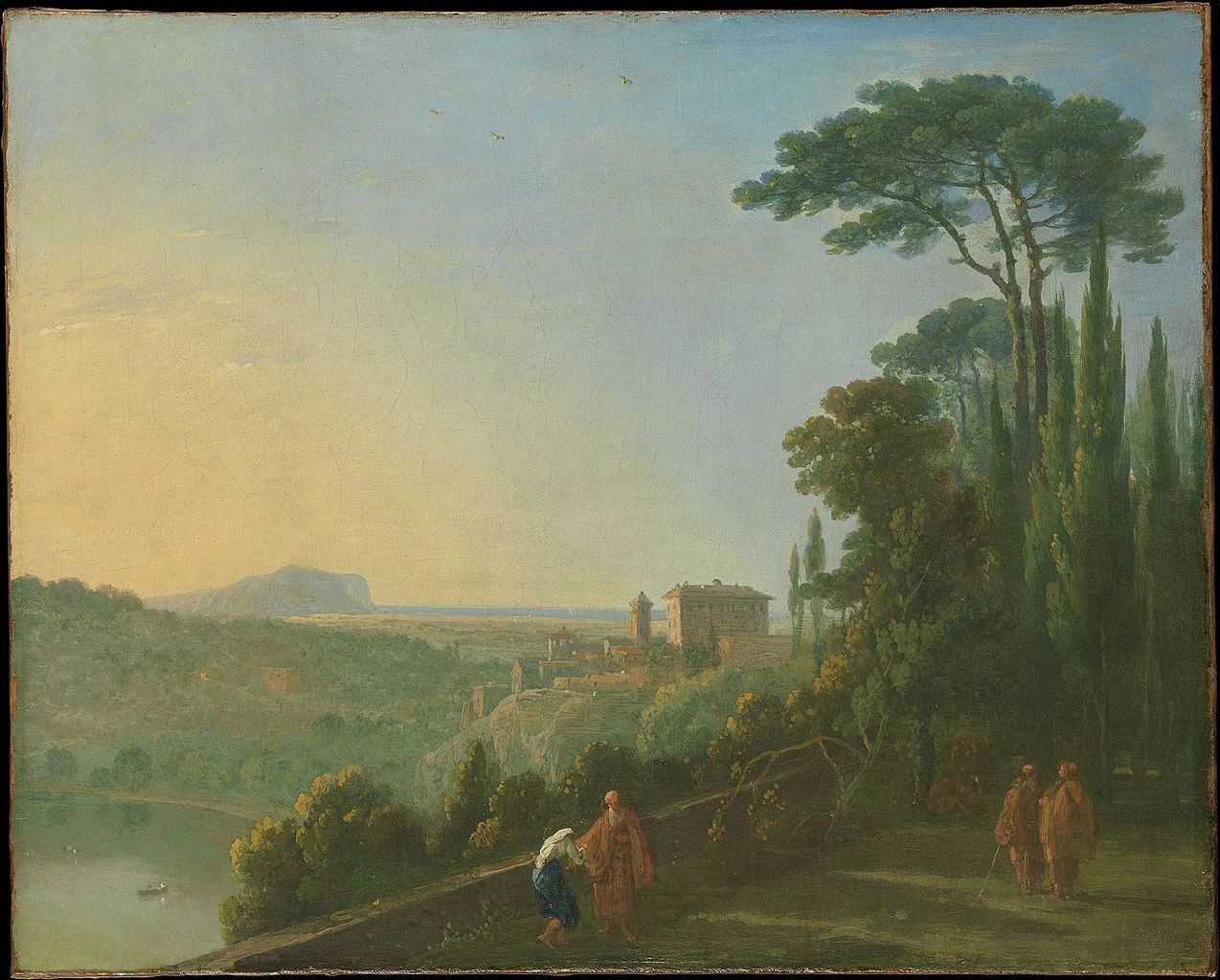 Lago di Nemi e Genzano dalla Terrazza del Convento dei Cappuccini - Metropolitan Museum of Art, New York